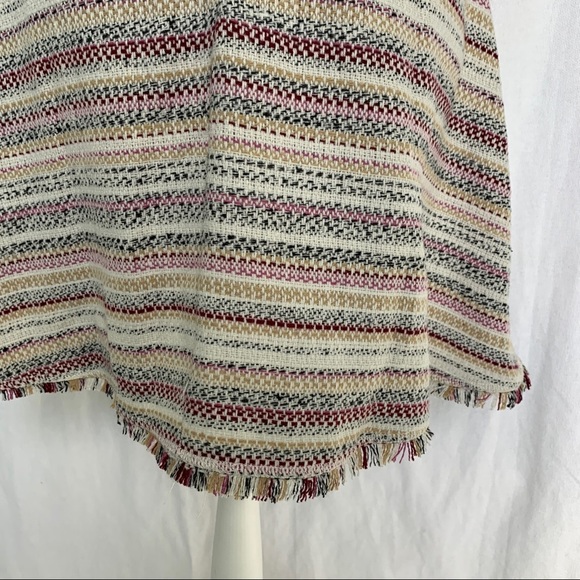 She and Sky // NWT Off White, Maroon Tweed Mini Shift Dress Sz Large dr1 - Picture 5 of 9